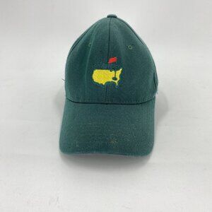 Masters American Needle Stretch Fit Hat Green Embroidered Logo Vintage Size L/XL